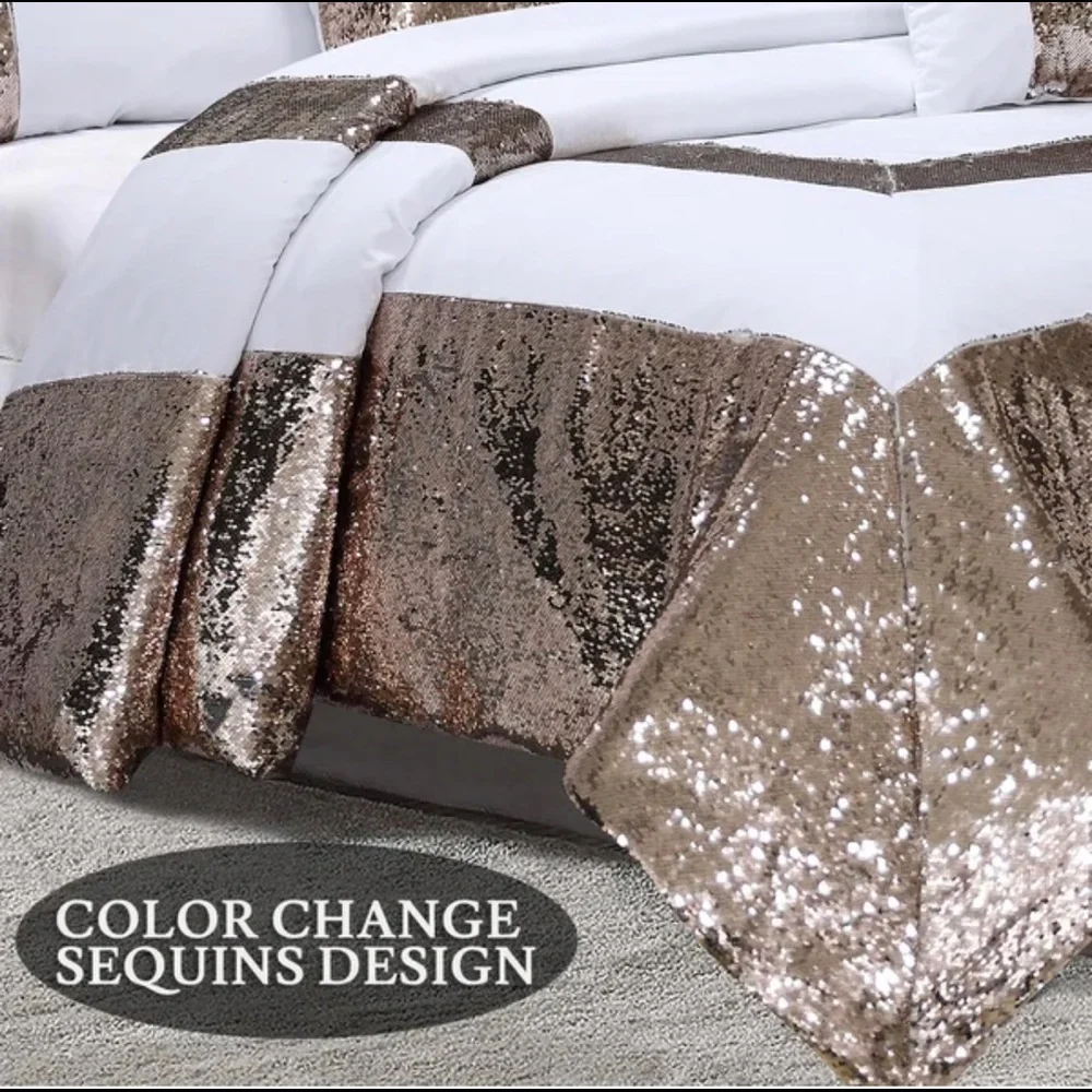 Glitter Flip Sequins Comforter Set